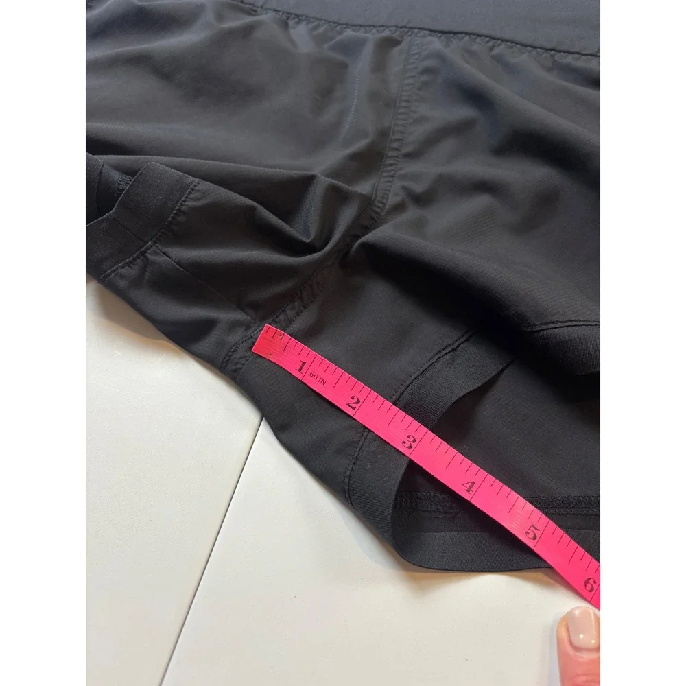 Athleta‎ Mesh Race Run Shorts Womens Small Black Excellent Smocked Waist
